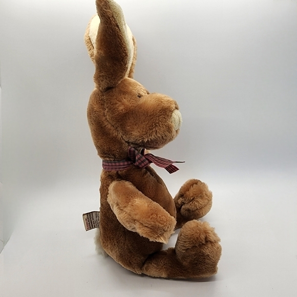 GUND Vintage Clover the Brown Bunny rabbit long snoopy face plush stuffed animal - Picture 5 of 14